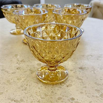 Royking 6 Piece Snack Bowl - Amber