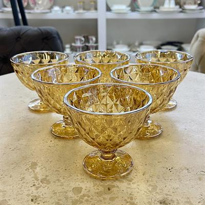 Royking 6 Piece Snack Bowl - Amber