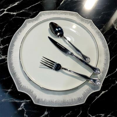 Royking Avangarde Round 6-Piece Charger - Silver