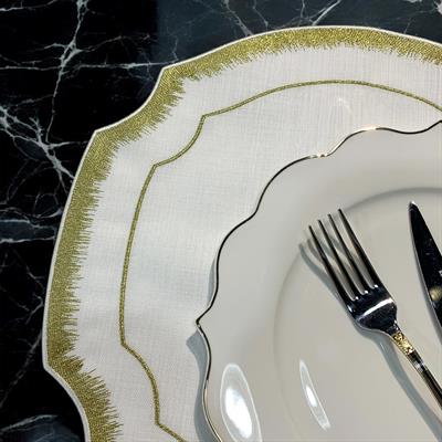 Royking Avangarde Round 6-Piece Charger - Gold