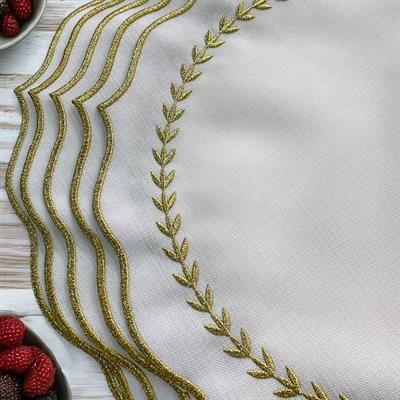 Royking Başak 6-Piece Charger - Gold