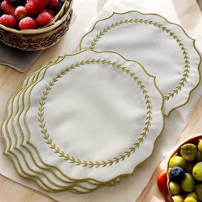 Royking Başak 6-Piece Charger - Gold