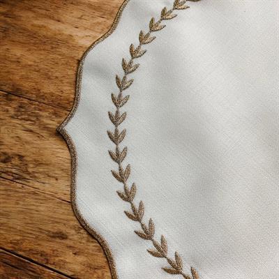 Royking Başak Rose 6-Piece Charger - Gold