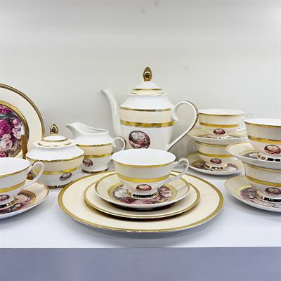 Porselen Kahvaltı TakımlarıRoyking Bianca 24 Parça Çay Seti