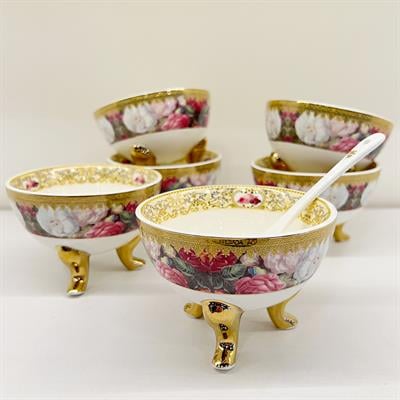 Royking Bianca 6 Piece Footed Snack Bowl Set