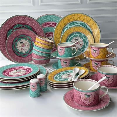 Porselen Kahvaltı TakımlarıRoyking Bird Garden 48 Parça Kahvaltı Takımı