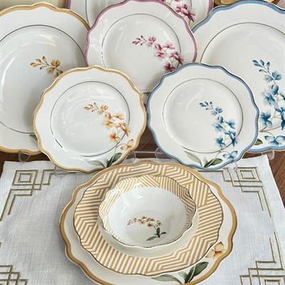 Royking Colorful Garden 24 Parça 6 Kişilik Porselen Yemek Takımı