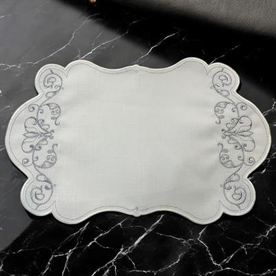 Royking Lace 6-Piece Charger - Silver