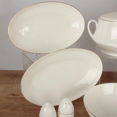 Royking Gold Thin 55 Parça 12 Kişilik Porselen Yemek Takımı