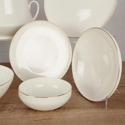 Royking Gold Thin 55 Parça 12 Kişilik Porselen Yemek Takımı