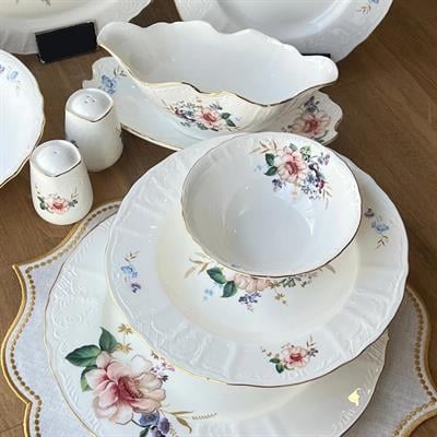 Royking Little Garden 62 Parça 12 Kişilik Porselen Yemek Takımı