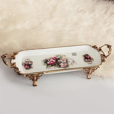 Royking Miniature Antique Dikdörtgen Sunum Tabağı - Orta Boy