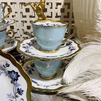 Royking Nicole Set of 6 Coffee Cups - Blue