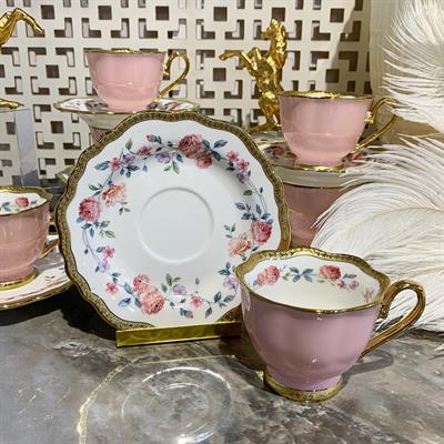 Royking Nicole Set of 6 Coffee Cups - Pink