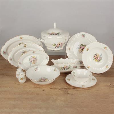 Royking Pink Garden 62 Piece Porcelain Dinner Set for 12 People