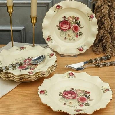 SunumlukRoyking Rose 6 Lı Yemek Tabağı