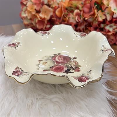 Royking Rose Ayaklı Salata Kasesi - B