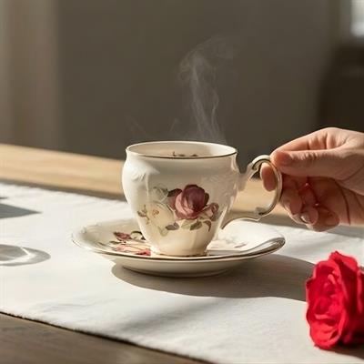 Fincan TakımlarıRoyking Rose Curved 6 Lı Kahve Fincan Takımı