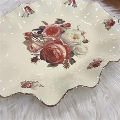 Royking Rose Round Presentation Plate 31 cm