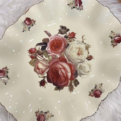 Royking Rose Round Presentation Plate 31 cm