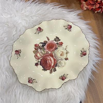 Royking Rose Round Presentation Plate 31 cm