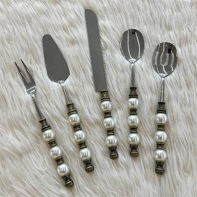 Royking Sedefli 5 Parça Servis Seti - Antik