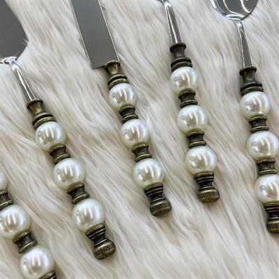 Royking Sedefli 5 Parça Servis Seti - Antik