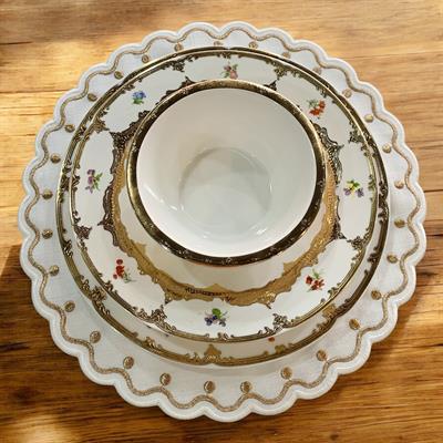 Royking Twist Rose 6-Piece Charger - Gold