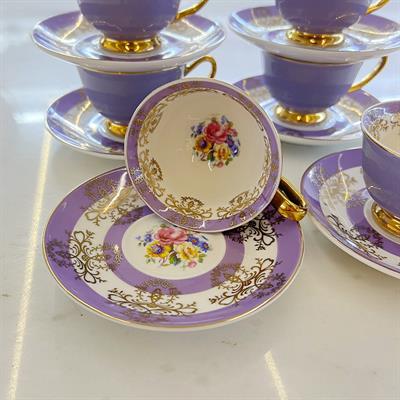 Royking Vivid 6 Piece Coffee Cup Set - Lilac