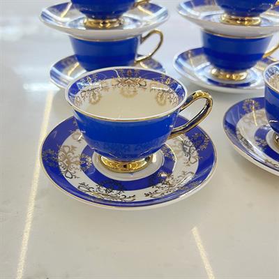 Royking Vivid 6 Lı Kahve Fincan Takımı - Mavi
