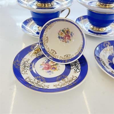 Royking Vivid 6 Lı Kahve Fincan Takımı - Mavi