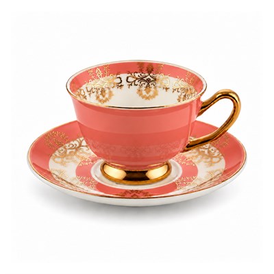 Royking Vivid 6 Lı Kahve Fincan Takımı - Pembe