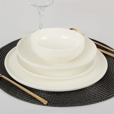 Royking White Slender Bone Porselen 24 Parça 6 Kişilik Yemek Takımı