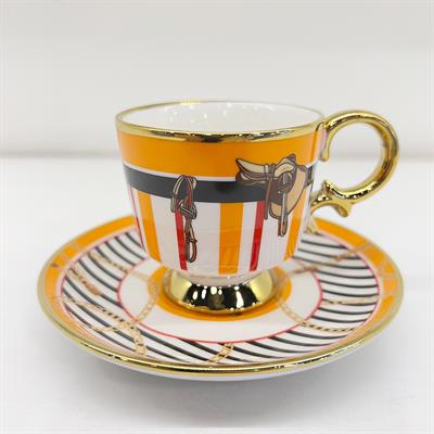 Saddle 6 Piece Coffee Cup Set