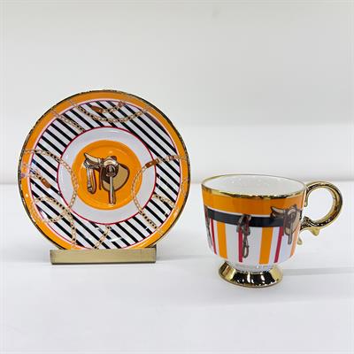 Saddle 6 Piece Coffee Cup Set
