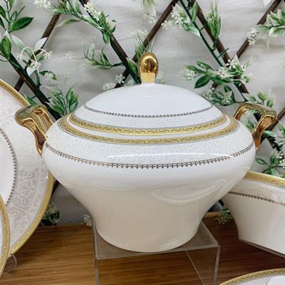 Serenat 60 Piece Porcelain Dinner Set for 12 People