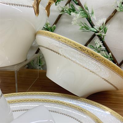 Serenat 60 Piece Porcelain Dinner Set for 12 People