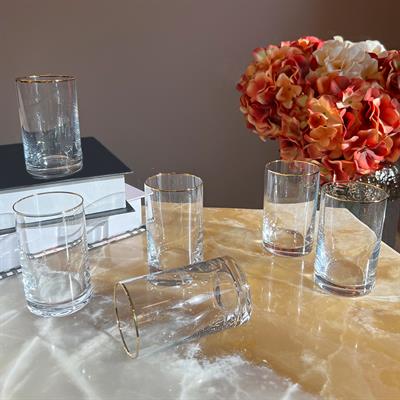 Sufi 6 Piece Glass - Gold