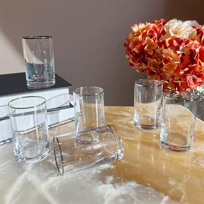 Sufi 6 Piece Glass - Platinum