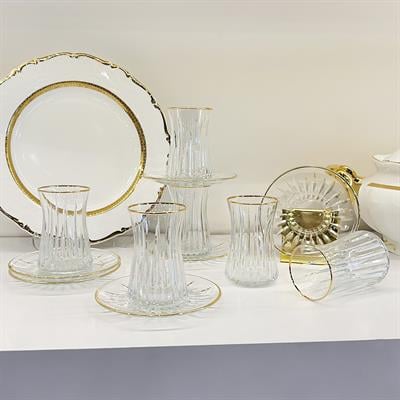 Sunline 6 Lı Çay Seti Gold