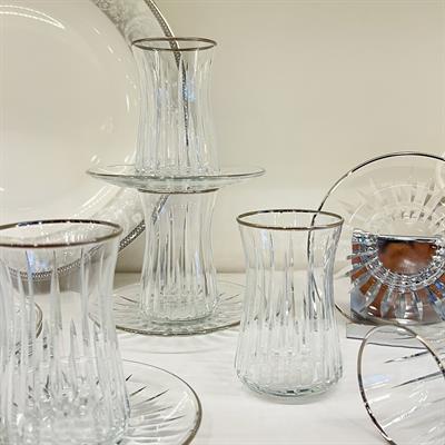 Sunline 6 Lı Çay Seti Platin