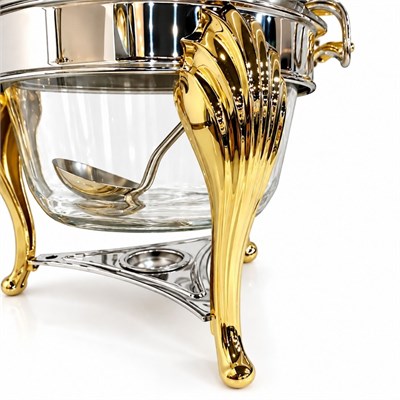 Suntoza Isıtıcılı Çorba Servis Seti 4 Litre - Gold