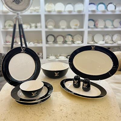 Swarovski Taşlı 54 Parça Yemek Takımı