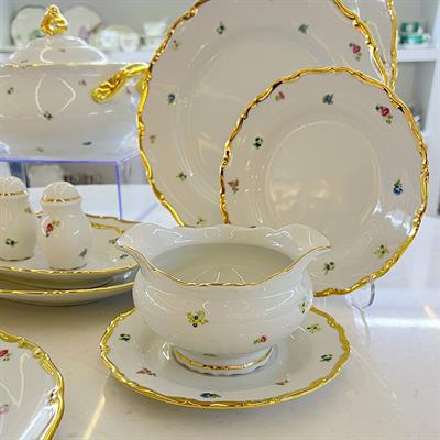 Thun Ophelia Çekoslavak 77 Parça Yemek Takımı Gold