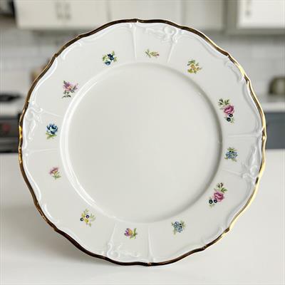 Thun Maria Louise Çiçek 77 Parça Yemek Takımı Gold