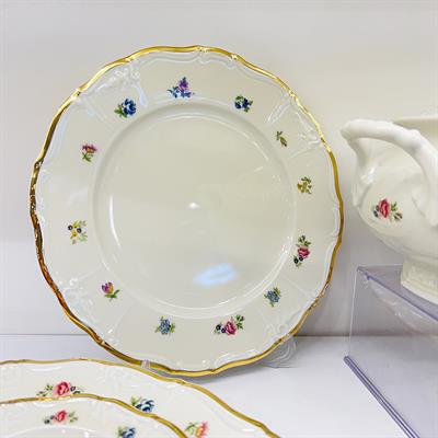 Thun Maria Louise Çiçek 77 Parça Yemek Takımı Gold