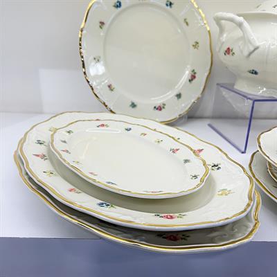 Thun Maria Louise Çiçek 77 Parça Yemek Takımı Gold