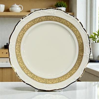 Thun Maria Louise Krem 77 Parça Yemek Takımı Gold