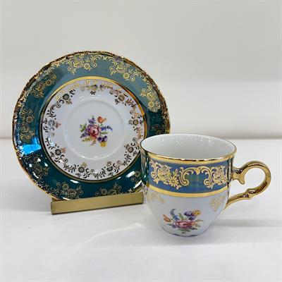 Thun Ophelia 6 Lı Kahve Fincan Takımı - Yeşil