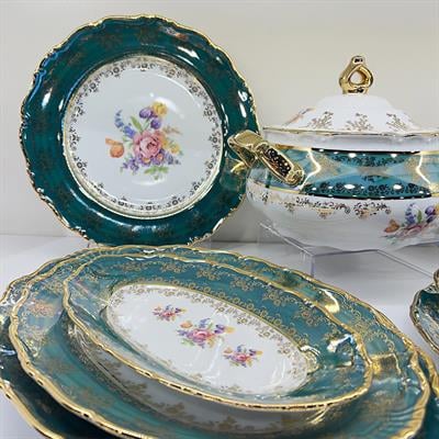 Thun Ophelia 77 Parça Yemek Takımı Yeşil